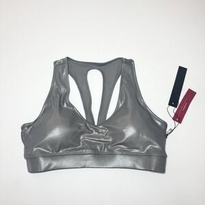 Carbon38 Action Sports Bra 2.0 in Takara Shine Size Large Steel Gray